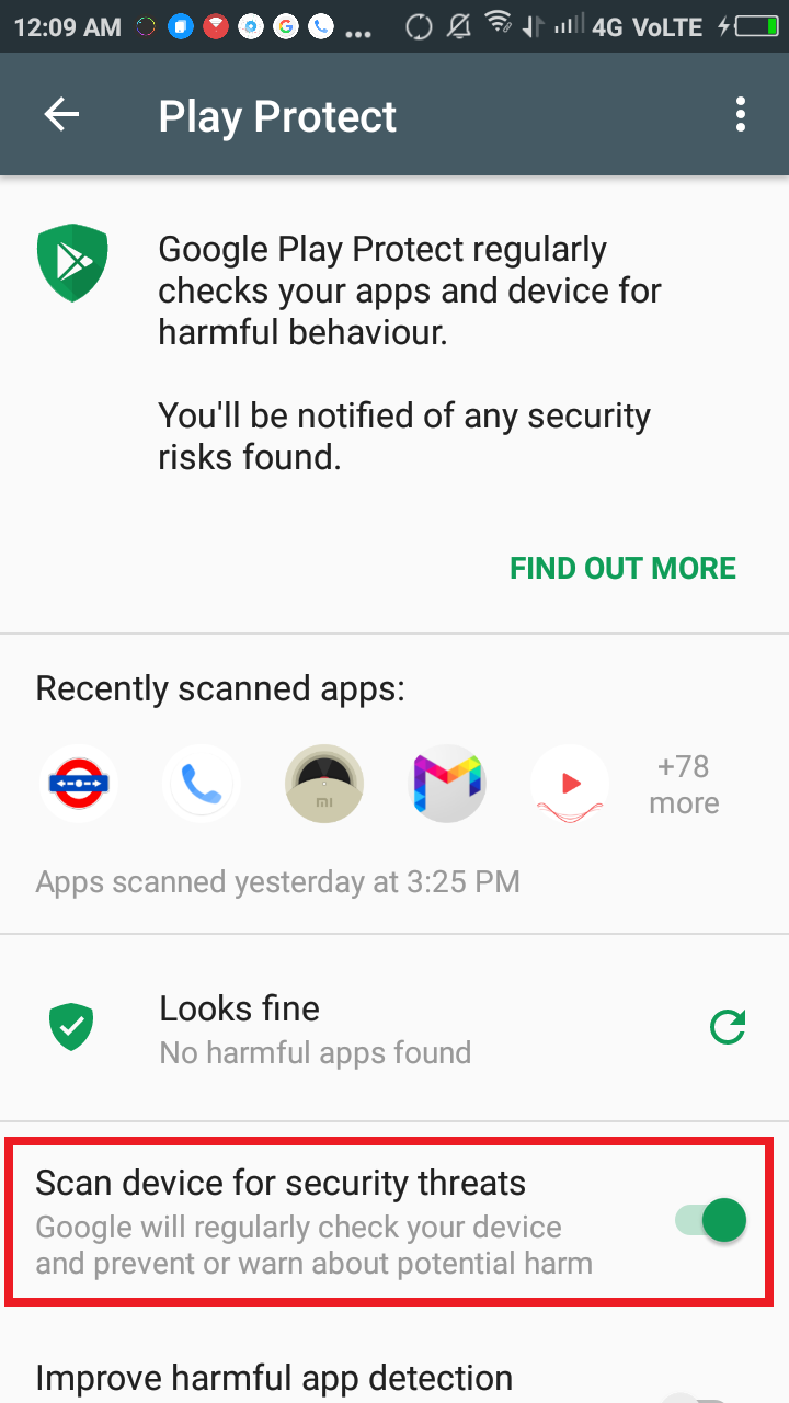 google play protect Mandhruv